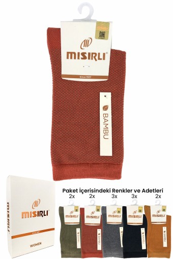 MISIRLI - Mısırlı Kadın Soket Çorap Bambu (1)
