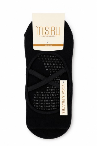 MISIRLI - Mısırlı Kadın Yoga-Pilates Çorabı Suba Çapraz Bantlı Pamuklu