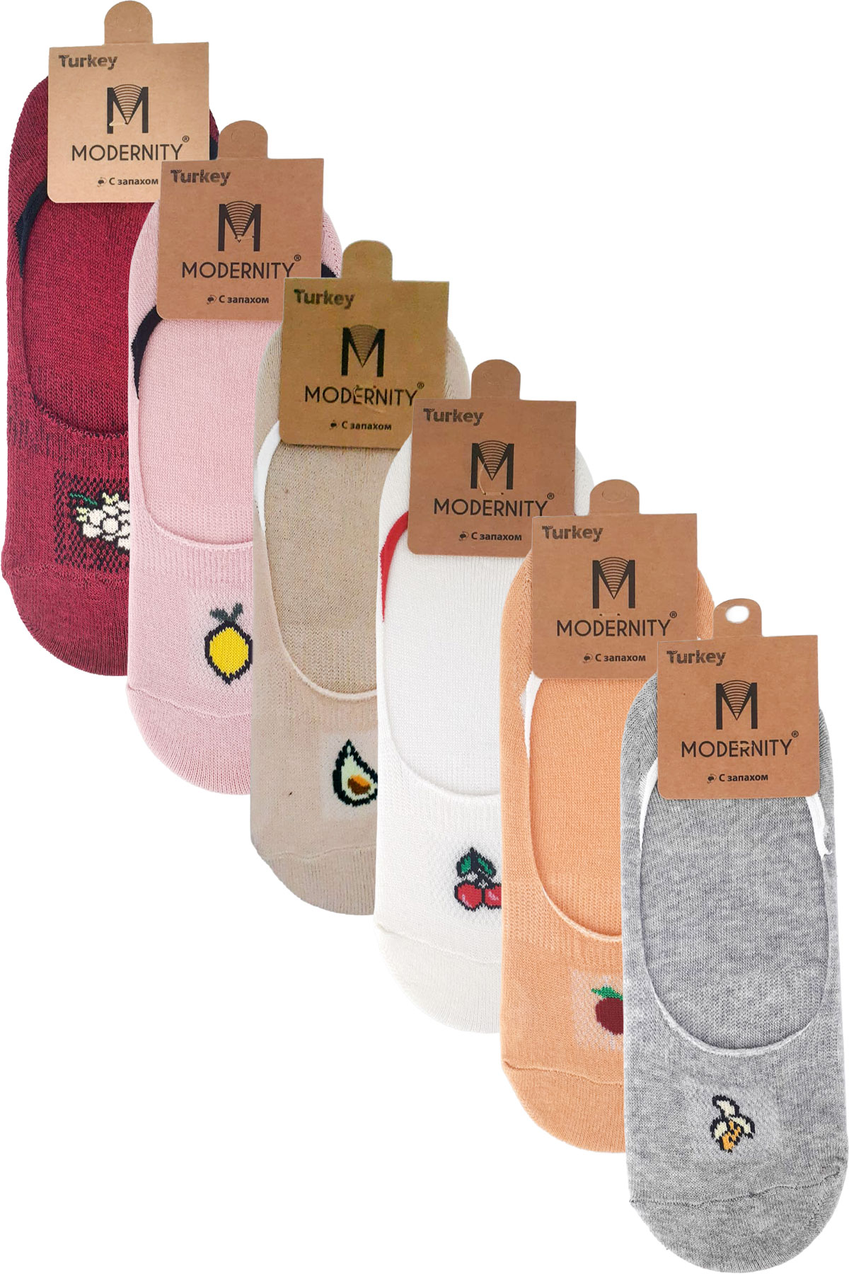 Modernity Kadın Babet Çorap Desenli - Thumbnail