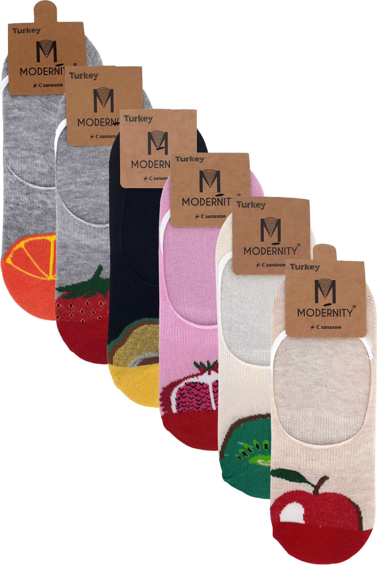 Modernity Kadın Babet Çorap Desenli - Thumbnail