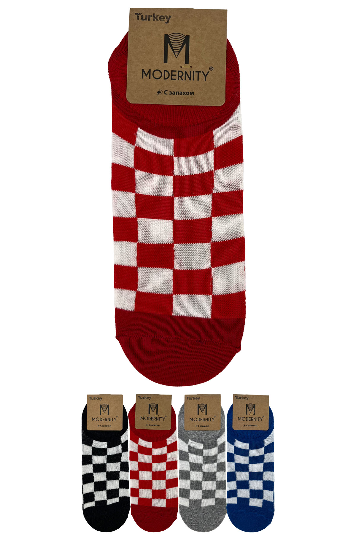 Modernity Kadın Sneaker Çorap Desenli - Thumbnail