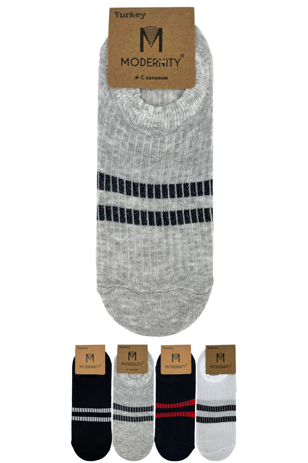 Modernity Kadın Sneaker Çorap Desenli - Thumbnail