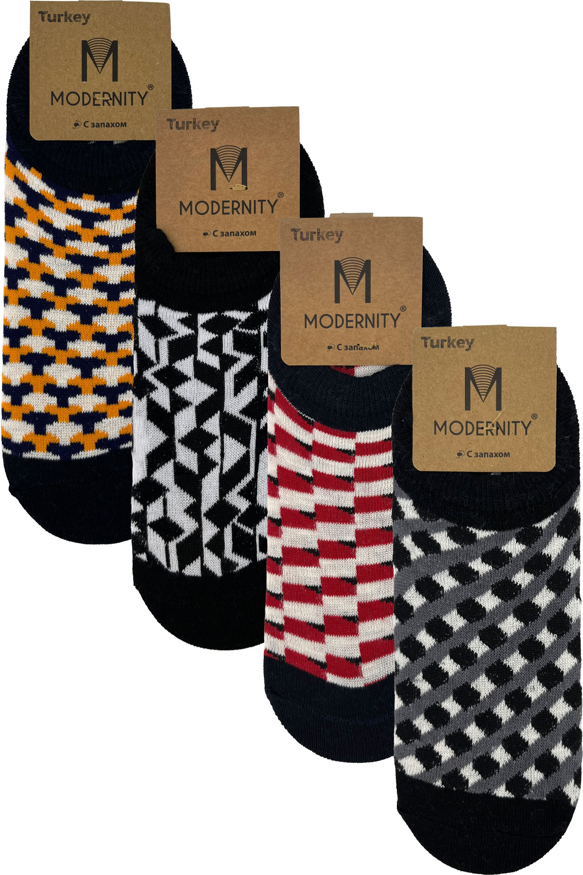 Modernity Kadın Sneaker Çorap Desenli - Thumbnail