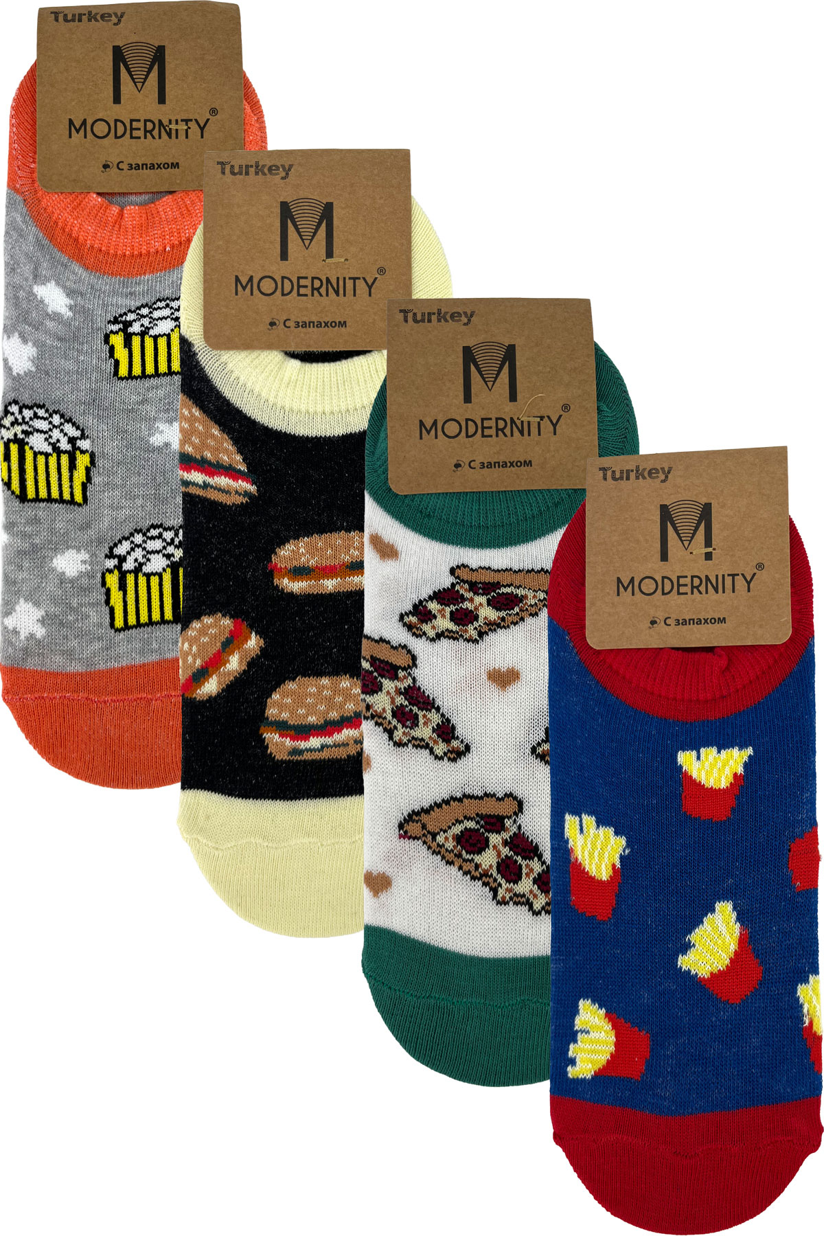 Modernity Kadın Sneaker Çorap Desenli - Thumbnail