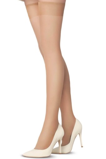 MÜJDE - Müjde Kadın İnce Dizüstü Çorap 20 Denye İnce Lastikli Mavi Kutulu