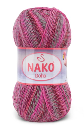 NAKO - Nako El Örgü İpliği Boho Ebruli Desen Yün 100g 400m NAKO - Nako El Örgü İpliği Boho Ebruli Desen Yün 100g 400m