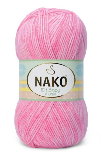NAKO - Nako El Örgü İpliği Elit Baby Muare Anti Pilling 100 Gr