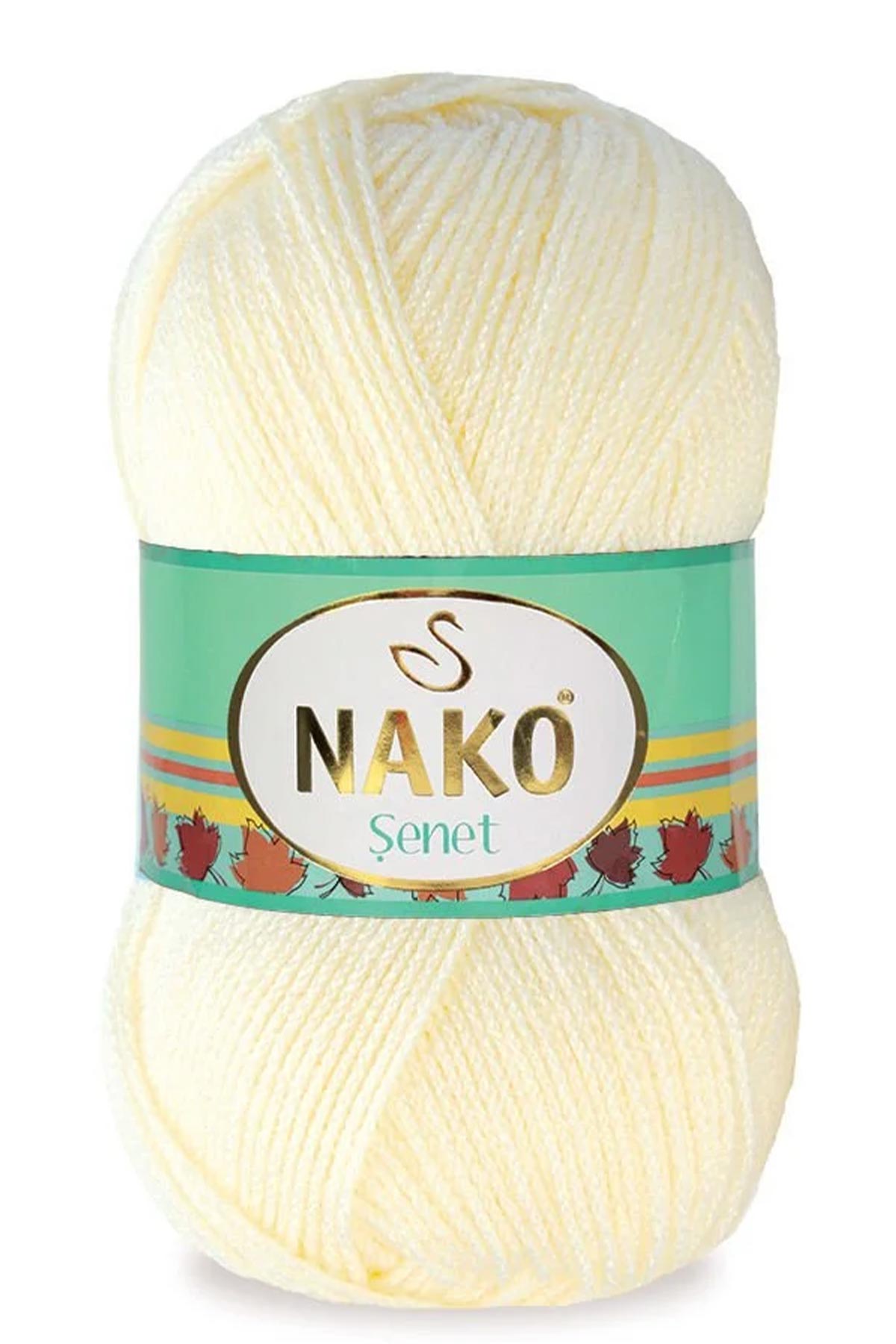 Nako El Örgü İpliği Şenet Akrilik Düz 100g 270m - Thumbnail
