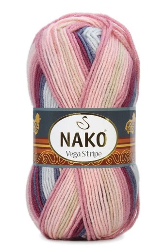 NAKO - Nako El Örgü İpliği Vega Stripe 100g 195m (1) NAKO - Nako El Örgü İpliği Vega Stripe 100g 195m (1)