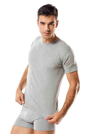 NAMALDI - Namaldı Erkek Kalın Askılı Sıfır Yaka Ribana Atlet - Gri - S