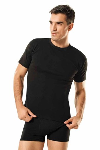 NAMALDI - Namaldı Erkek Kalın Askılı Sıfır Yaka Ribana Atlet - Siyah - 2XL