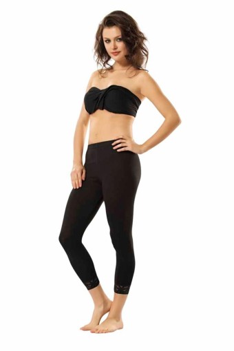 NAMALDI - Namaldı Kadın Tayt Dantelli Likralı Uzun (1)