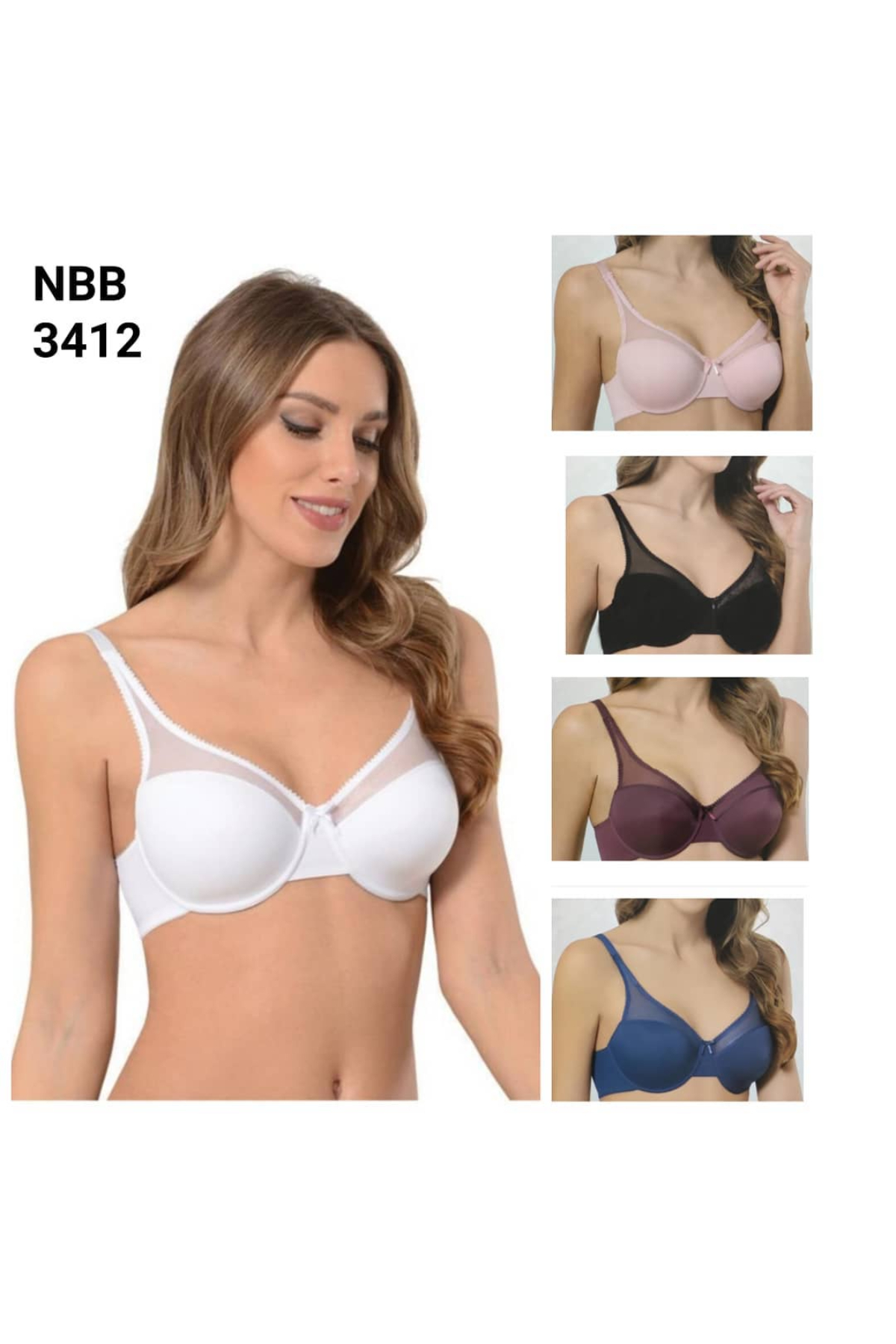 Nbb Kadın Desteksiz Sütyen Kaplı - Thumbnail