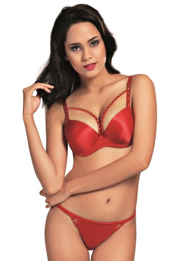 NBB - Nbb Kadın Fantezi Destekli Sütyen ve Külot Takım Taşlı