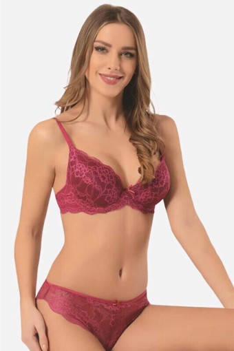 NBB - Nbb Kadın Sütyen ve Külot Takımı Kaplı Dantel (1)