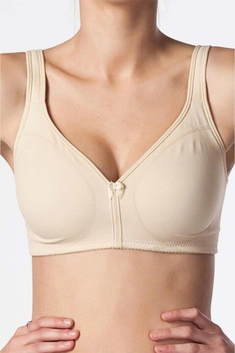 NBB - Nbb Kadın Toparlayıcı Sütyen Balensiz Dubleli Micro Jarse - Ten - 95