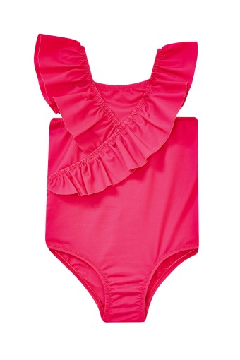 NEOPY - Neopy Kız Bebek Luckie Mayo Fırfırlı Yaka - Fuşya