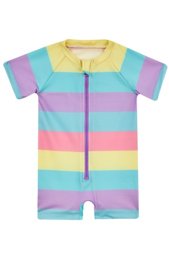 NEOPY - Neopy Kız Bebek Şortlu Mayo Mira Kısa Kollu Güneş Korumalı UPF+50 - Mint