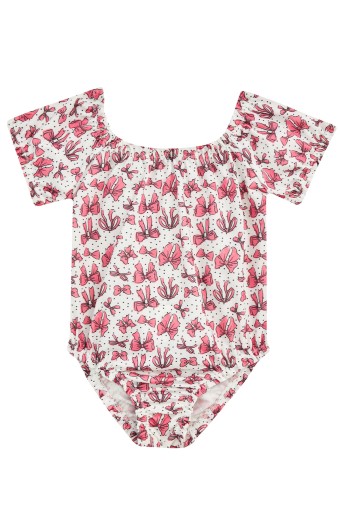 NEOPY - Neopy Kız Bebek Willow Mayo Kısa Kollu - Beyaz