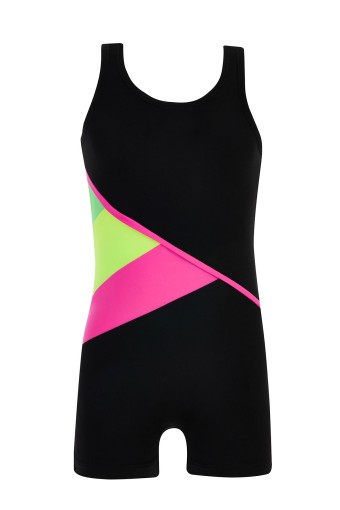 NEOPY - Neopy Kız Çocuk Helly Şortlu Mayo - Siyah