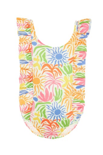 NEOPY - Neopy Kız Çocuk Iden Mayo Fırfırlı - Beyaz