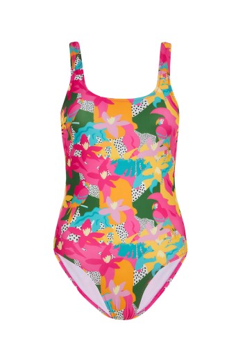 NEOPY - Neopy Kız Garson Mayo Çiçek Desenli Arkly - Fuşya