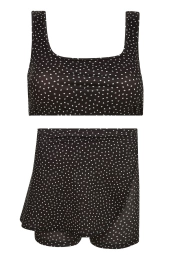 NEOPY - Neopy Kız Garson Enya Şortlu Bikini Takım Envelop Etekli - Siyah