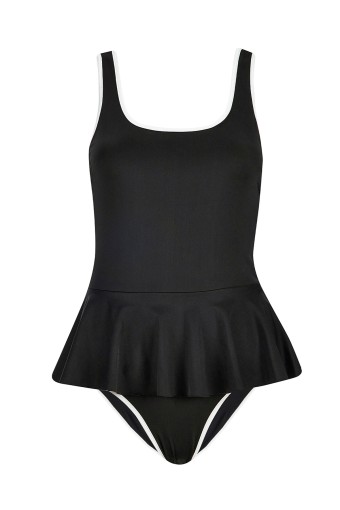 NEOPY - Neopy Kız Garson Oven Mayo Fırfrlı Etek - Siyah