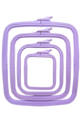 NURGE - Nurge Kare Plastik Vidalı Kasnak - Lila - 1 (1)