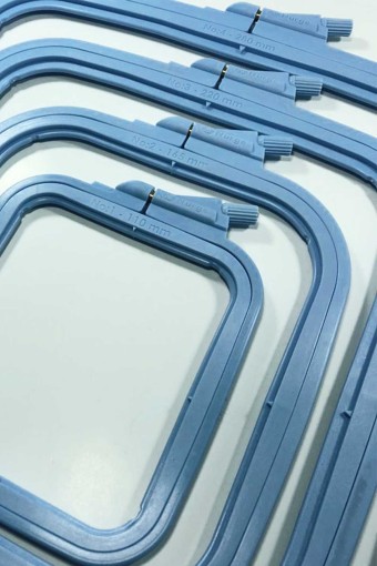 NURGE - Nurge Kare Plastik Vidalı Kasnak - Mavi - 1 (1)