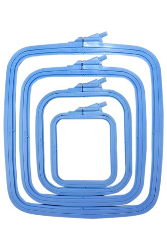 NURGE - Nurge Kare Plastik Vidalı Kasnak - Mavi - 3 (1)