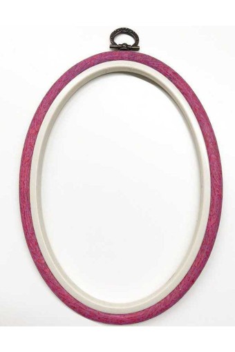 NURGE - Nurge Oval Pano Kasnağı Plastik 10 Mm - Pembe - 5