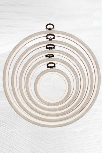 NURGE - Nurge Yuvarlak Pano Kasnağı Plastik 10 Mm - Ekru - 1 (1)