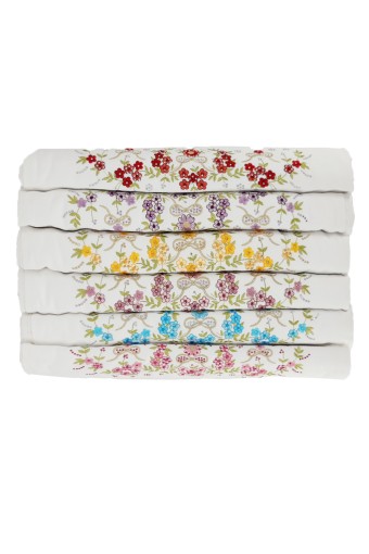 NURPAK - Nurpak Çisem El-Yüz Havlusu Nakışlı Taşlı 50x90 (1)