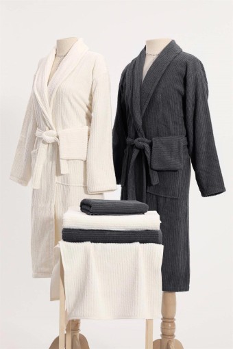 NURPAK - Nurpak Ekol 8 Parça Aile Bornoz Seti (1)