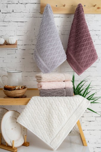 NURPAK - Nurpak El Yüz Havlusu Fulya Jakarlı 50x90