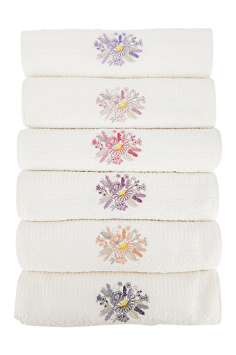 NURPAK - Nurpak El-Yüz Havlusu Bella Bahar Dalı Nakışlı 50x90 (1)