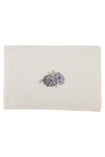 NURPAK - Nurpak El-Yüz Havlusu Bella Gül Nakışlı 50x90 (1)