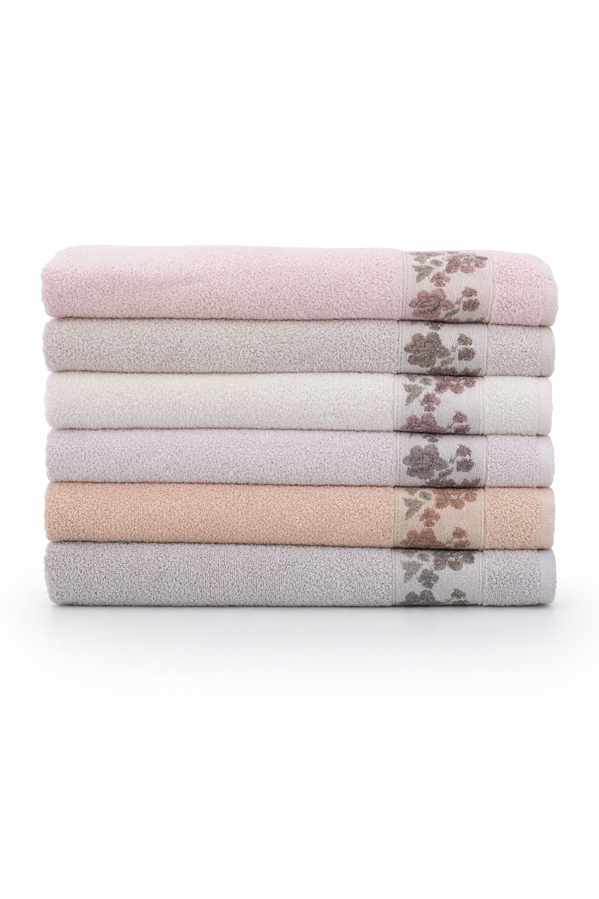 Nurpak El-Yüz Havlusu Gülizar Jakarlı 50x90 Cm - Thumbnail