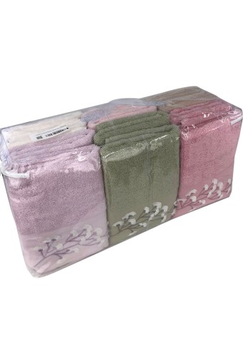 NURPAK - Nurpak El Yüz Havlusu Nazenin 3D Nakışlı 50x90 (1)