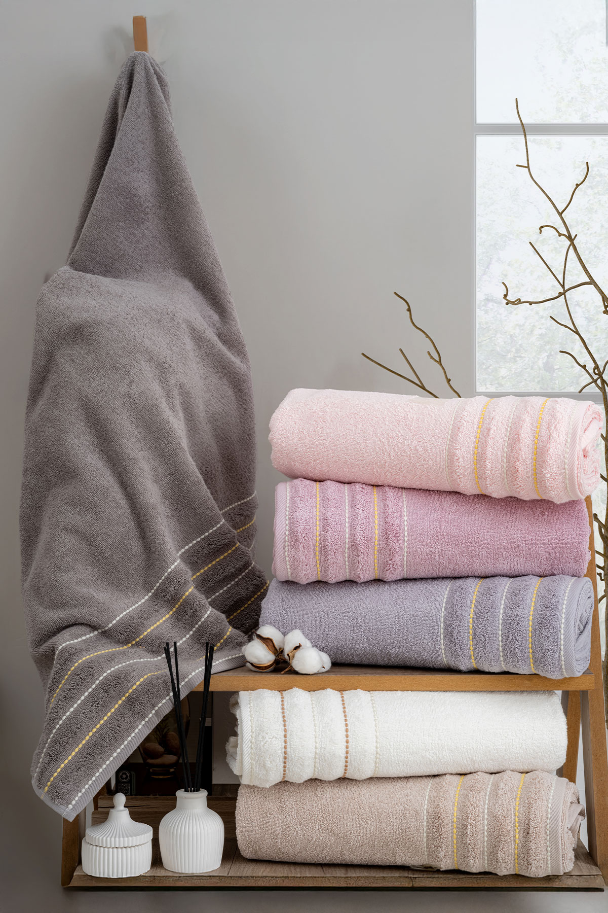 Nurpak El Yüz Havlusu Sahra 50x90 - Thumbnail