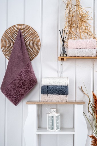 NURPAK - Nurpak El Yüz Havlusu Sevgi Jakarlı 50x90