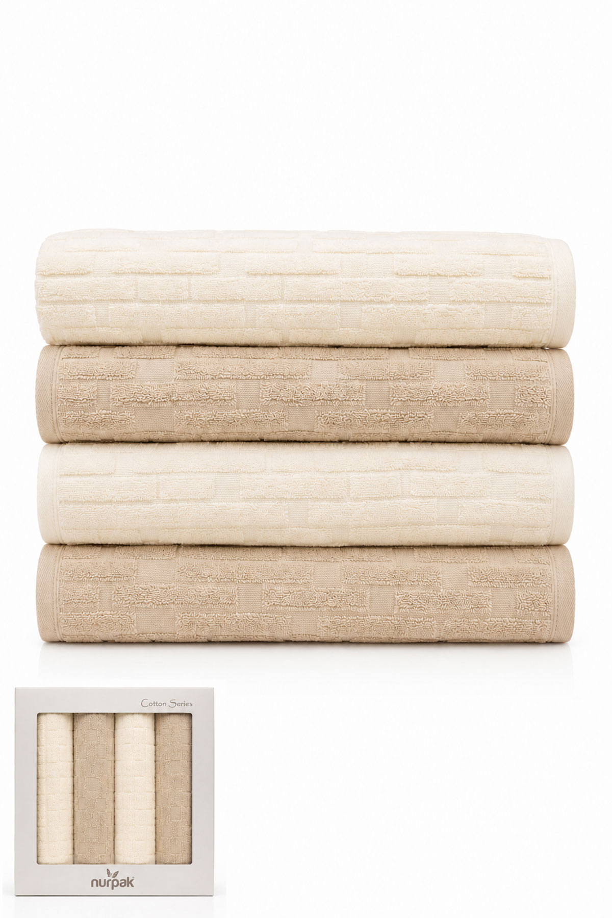 Nurpak Havlu Kilim Banyo Takımı 50x90 90x150 - Thumbnail
