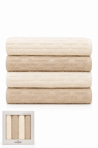 NURPAK - Nurpak Havlu Kilim Banyo Takımı 50x90 90x150
