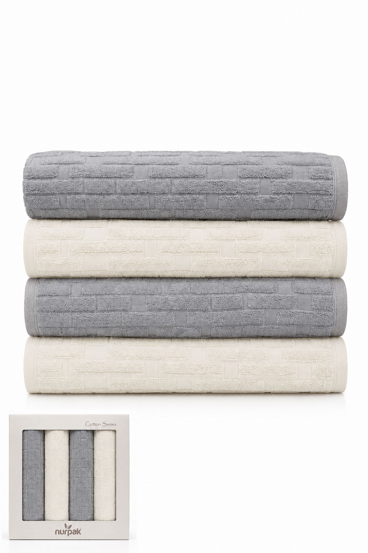 Nurpak Havlu Kilim Banyo Takımı 50x90 90x150 - Thumbnail