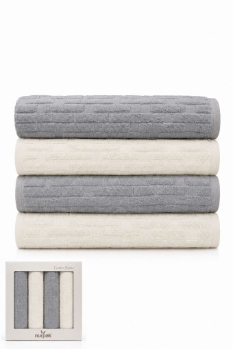 NURPAK - Nurpak Havlu Kilim Banyo Takımı 50x90 90x150 (1)