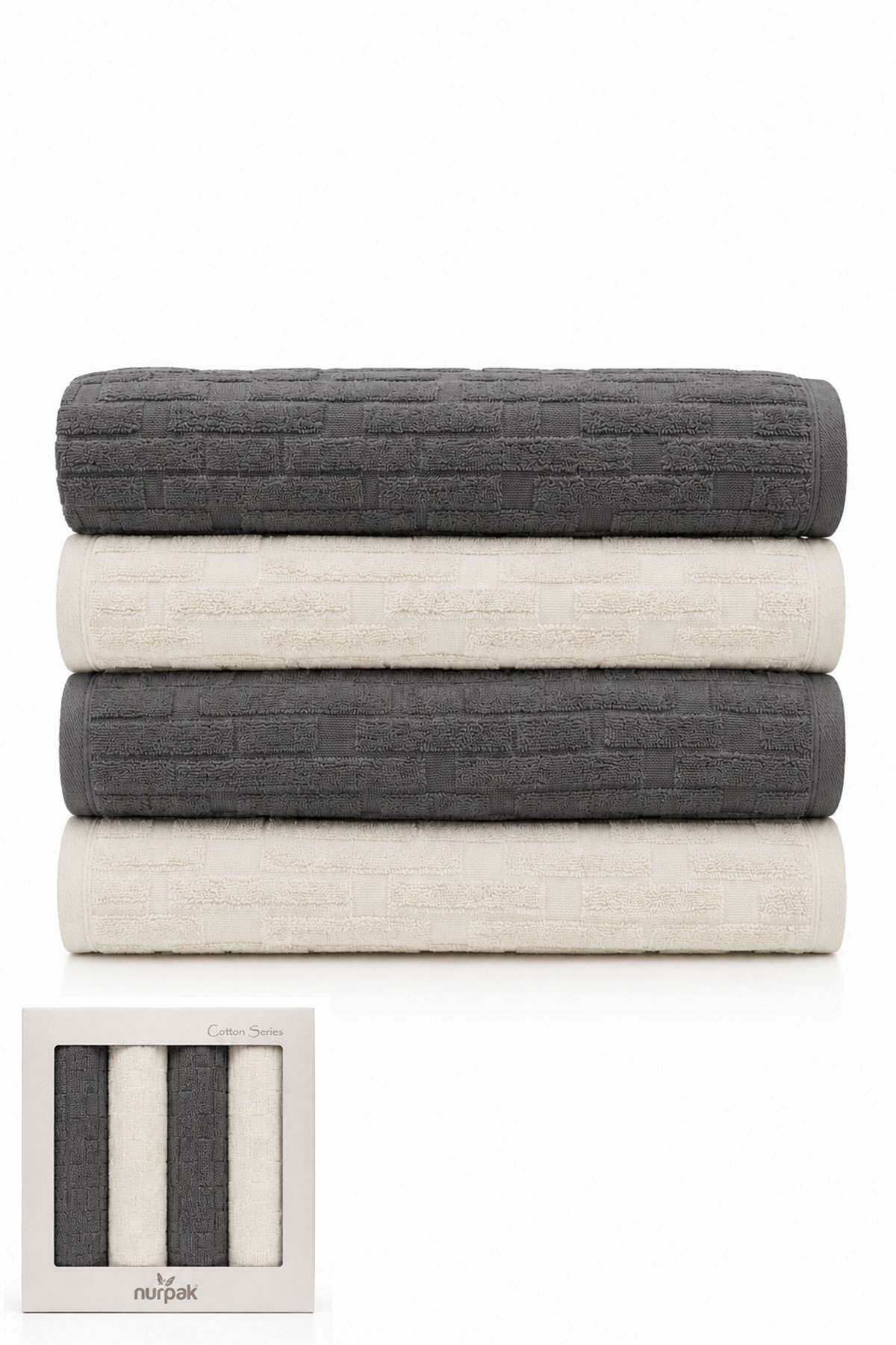 Nurpak Havlu Kilim Banyo Takımı 50x90 90x150 - Thumbnail