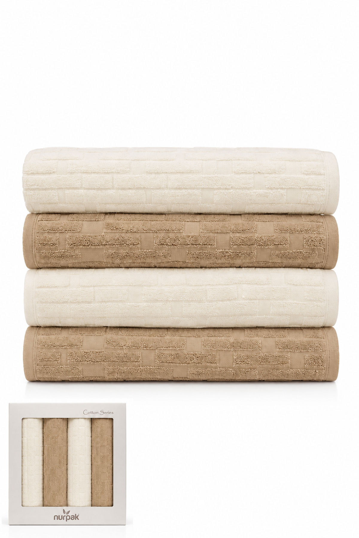 Nurpak Havlu Kilim Banyo Takımı 50x90 90x150 - Thumbnail