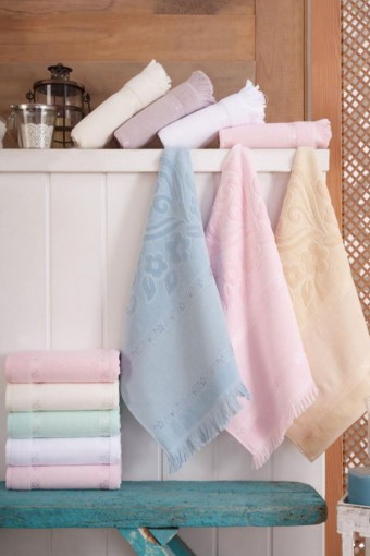 NURPAK - Nurpak Mutfak Havlusu Etamin Bezli Kadife Boyama Saçaksız 30x50