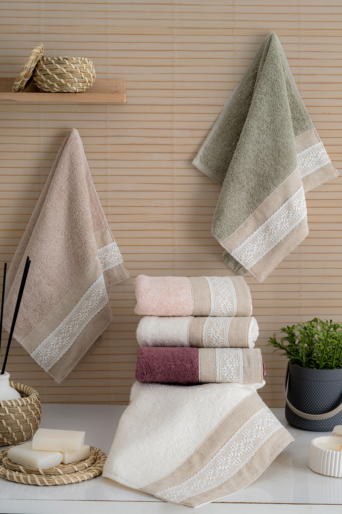 Nurpak Mutfak Havlusu Tuana Keten 30x50 - Thumbnail